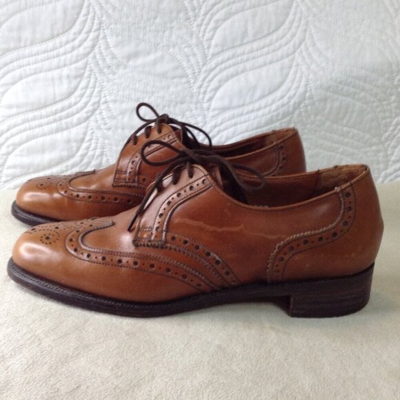 VTG Fabiola (GH Bass & Co, Collab) "Nicholas II", Young Men Leather Oxfords, "6" - Picture 3 of 6